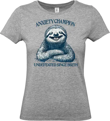 Anxiety Champion  - anxiety, anxious, mental health matters, overthink, overthinking, healing, champion, strong - Standard T-Shirt (Frauen)