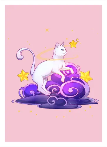 Katze auf Wolken 1