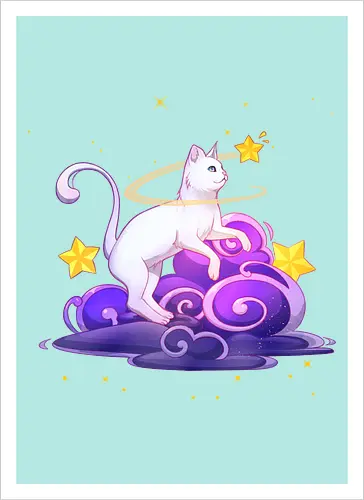 Katze auf Wolken 1