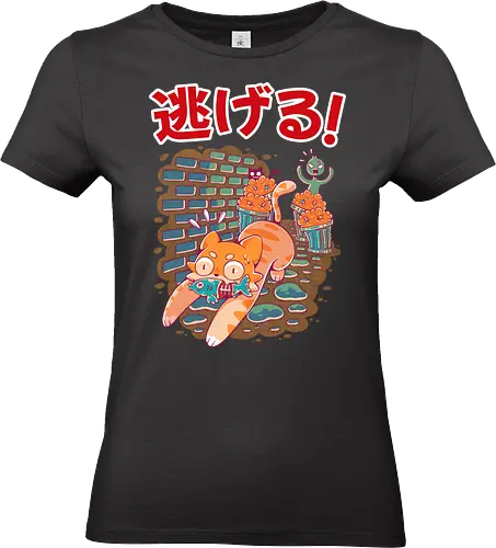 STREET NEKO - neko, cute, kawaii, cat, street, funny - Standard T-Shirt (Frauen)