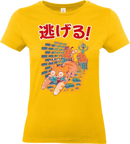 STREET NEKO - neko, cute, kawaii, cat, street, funny - Standard T-Shirt (Frauen)
