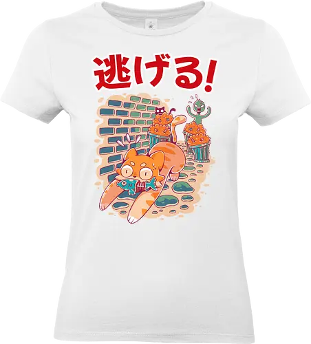 STREET NEKO - neko, cute, kawaii, cat, street, funny - Standard T-Shirt (Frauen)
