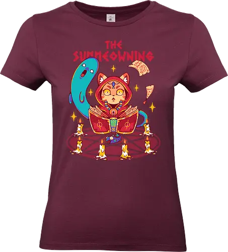 THE SUMMEOWNING - neko, magic, wizard, summon, withc, halloween, cute, kawaii, cat - Standard T-Shirt (Frauen)
