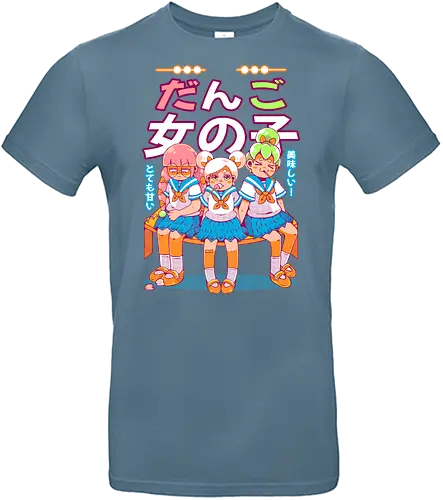 DANGO GIRLS - dango, japan, girls, cute, kawaii, japan, school girls - Standard T-Shirt