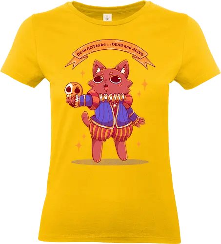 SCHRODINGER`S CAT - cat, neko shrodingers, joke, funny, shakespeare, literature, poem - Standard T-Shirt (Frauen)