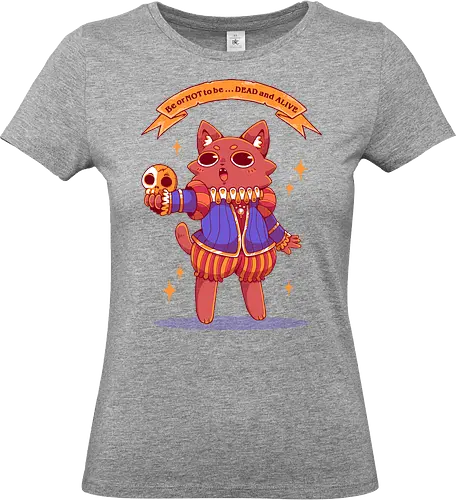 SCHRODINGER`S CAT - cat, neko shrodingers, joke, funny, shakespeare, literature, poem - Standard T-Shirt (Frauen)