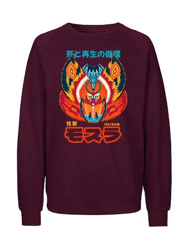 QUEEN OF MONSTERS - kaiju, japan, japanese, monster, queen of monsters, Kaiju, moth - Fairtrade Sweatshirt