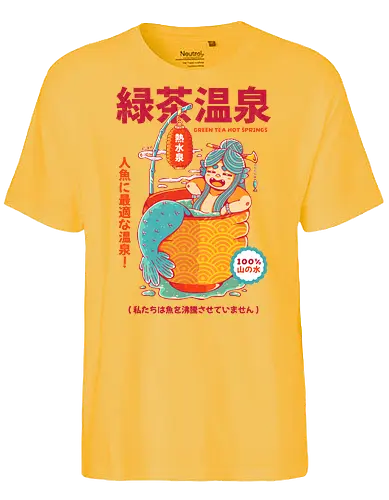 GREEN TEA MERMAID - mermaid, tea, green tea, japan, japanese, fantasy, cute, kawaii, relax - Fairtrade T-Shirt