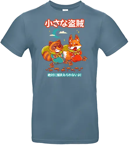 LITTLE BANDITS - kitsune, tanuki, raccoon, cute, kawaii, bandits, japan, japanese - Standard T-Shirt