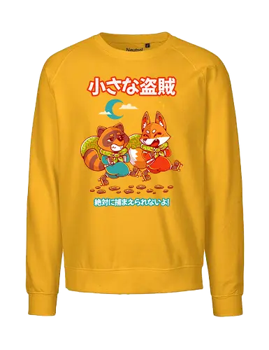LITTLE BANDITS - kitsune, tanuki, raccoon, cute, kawaii, bandits, japan, japanese - Fairtrade Sweatshirt