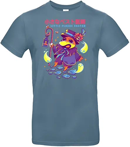 LITTLE PLAGUE DOCTOR - plague, plague doctor, halloween, crow, cute, kawaii, fantasy, ghosts - Standard T-Shirt