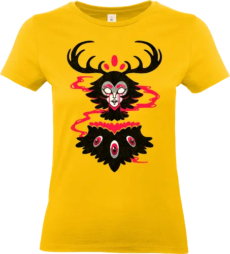 BARN OWL LADY - barn owl, owl, fantasy, gothic, halloween, spirit, ghost, owl lady - Standard T-Shirt (Frauen)