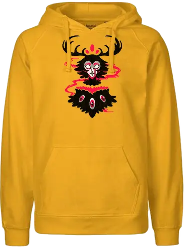 BARN OWL LADY - barn owl, owl, fantasy, gothic, halloween, spirit, ghost, owl lady - Fairtrade Hoodie