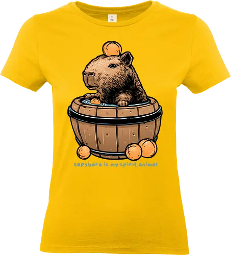 Capybara is my spirit animal - Animal, funny, cute, capybara, animals, humor - Standard T-Shirt (Frauen)