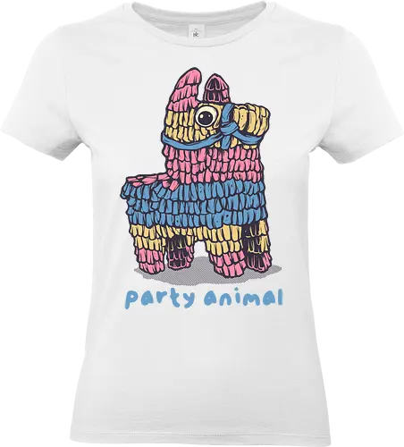 Party Animal - Cute, animal, horse, party, colorful, funny, kids - Standard T-Shirt (Frauen)
