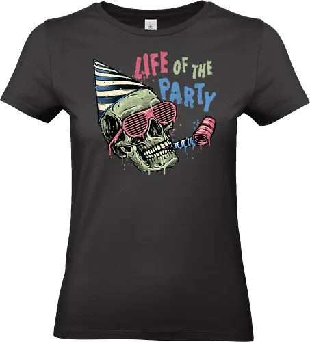 Life of the Party - Skulls, funny, humor, party, skeleton, fun - Standard T-Shirt (Frauen)