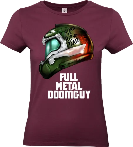 Full Metal Marine - doom, marine, mars, alien, rock, metal, cacodemon, demon - Standard T-Shirt (Frauen)