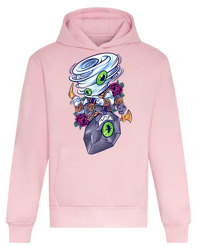 wind of stones - elements, creature, magic, playing card, card, tarot, poker, golden, cyclone, storm, fire, water, rock, king, funny, monster, creatures - Heavyweight Hoodie