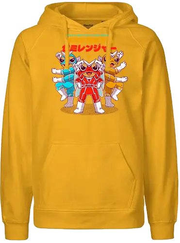 MIGHTY MOLTING CICADA RANGERS - rangers, sentai, super sentai, japan, japanese, sentai rangers, funny, joke, cute, hero - Fairtrade Hoodie