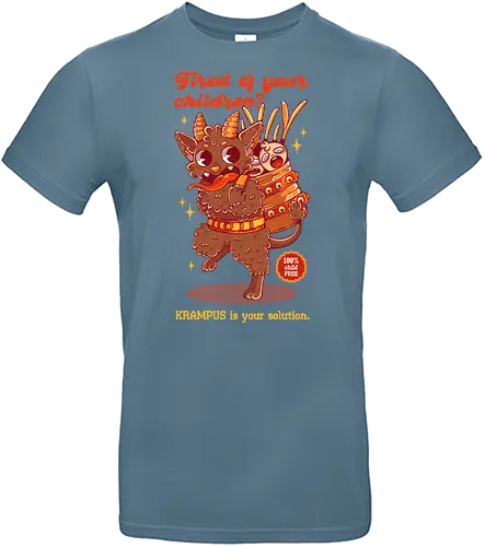 BEWARE THE KRAMPUS - xmas, retro, merry xmas, krampus, joke, vintage, christmas, holidays - Standard T-Shirt