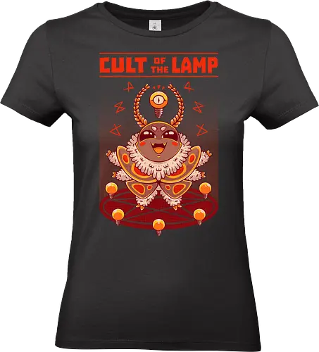 PRAISE THE LAMP! - moth, cute, cult, funny, joke, retro, fantasy, halloween, lamp - Standard T-Shirt (Frauen)