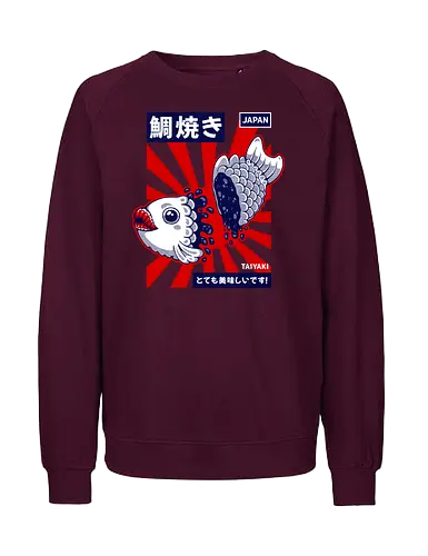TAIYAKI - taiyaki, japan, japanese, food, japanese food, sweet, fish, cute, kawaii, culture - Fairtrade Sweatshirt