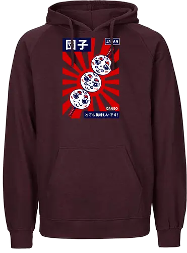 DANGO - dango, japan, japanese, japanese food, sweet, cute, culture, asia - Fairtrade Hoodie