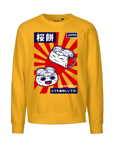 SAKURAMOCHI  - sakura, sakuramochi, sakura mochi, mochi, japan, japanese, japanese food, asia, cute, kawaii - Fairtrade Sweatshirt