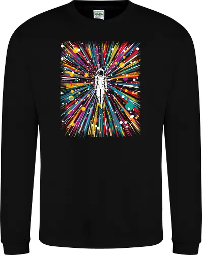 High speed state of consciousness - cosmonaut, astronaut, psychedelic, colorfull, space - Sweatshirt
