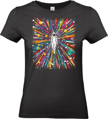 High speed state of consciousness - cosmonaut, astronaut, psychedelic, colorfull, space - Standard T-Shirt (Frauen)