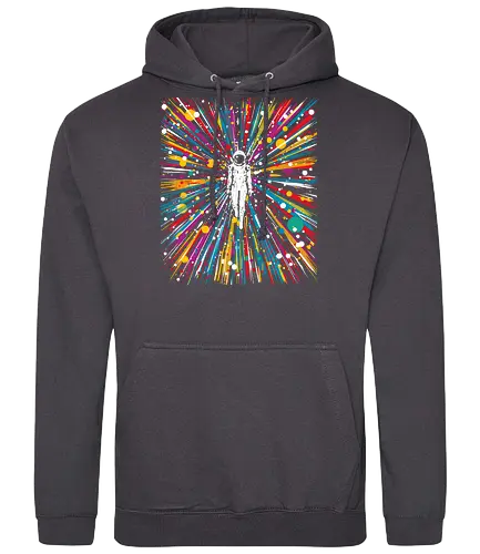 High speed state of consciousness - cosmonaut, astronaut, psychedelic, colorfull, space - Standard Hoodie
