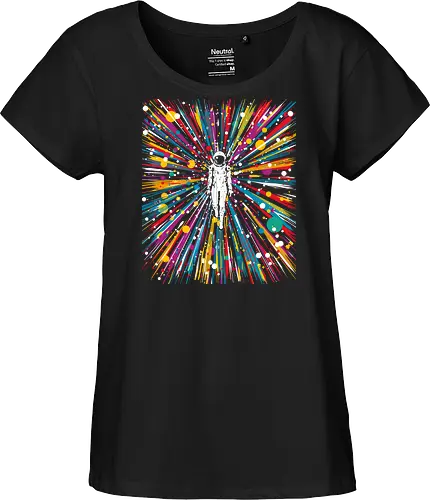 High speed state of consciousness - cosmonaut, astronaut, psychedelic, colorfull, space - Fairtrade Girl Shirt