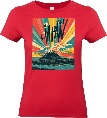 Visit Japan - japan, retro, vintage, typography - Standard T-Shirt (Frauen)
