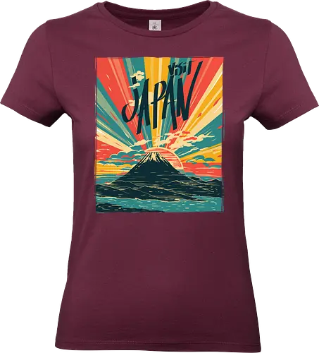 Visit Japan - japan, retro, vintage, typography - Standard T-Shirt (Frauen)