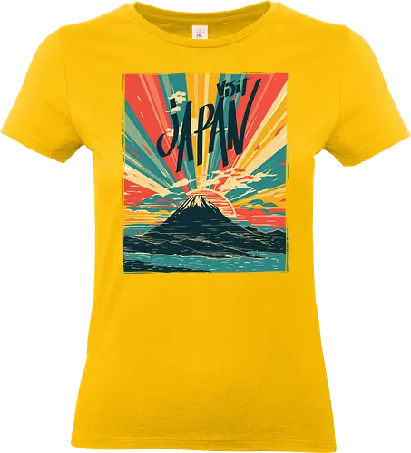 Visit Japan - japan, retro, vintage, typography - Standard T-Shirt (Frauen)
