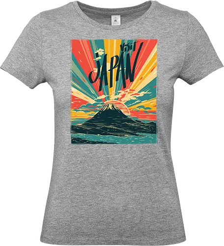 Visit Japan - japan, retro, vintage, typography - Standard T-Shirt (Frauen)