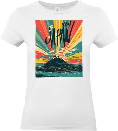 Visit Japan - japan, retro, vintage, typography - Standard T-Shirt (Frauen)