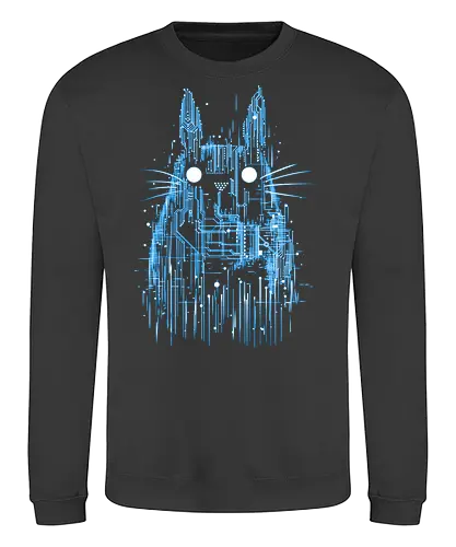 Techtoro - futuristic, circuit boards, anime, japan - Sweatshirt