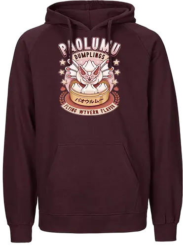 Paolumu Dumplings Vintage - pukei pukei, monster, monster world, gamer, gaming, video games, iceborne, monster rise, monster wilds, paolumu, hunter, palico, felyne, dumplings, japanese food, wyvern - Fairtrade Hoodie