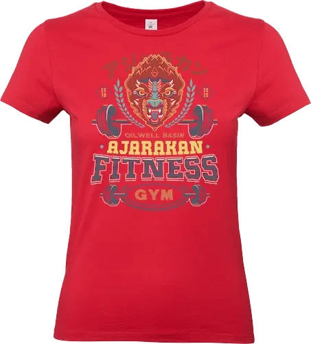 Ajarakan Fitness Emblem - pukei pukei, monster, monster world, gamer, gaming, video games, iceborne, palico, wyvern, felyne, monster rise, monster wilds, paolumu, hunter, fitness, gym - Standard T-Shirt (Frauen)