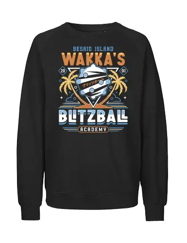 Wakka Blitzball Academy - final 9, final 7, final ix, quina quen, Cactus, Kupo, Kweh, final xiv, ff14, Cloud, Villain, video game, fat chocobo, vivi ornitier, black mage, fantasy, zanarkand, blitzball - Fairtrade Sweatshirt