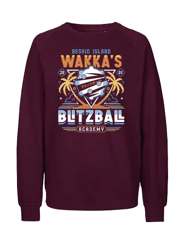 Wakka Blitzball Academy - final 9, final 7, final ix, quina quen, Cactus, Kupo, Kweh, final xiv, ff14, Cloud, Villain, video game, fat chocobo, vivi ornitier, black mage, fantasy, zanarkand, blitzball - Fairtrade Sweatshirt
