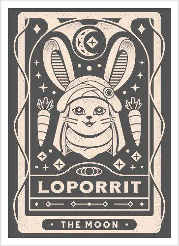 Loporrit Vintage Tarot Card