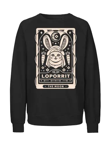 Loporrit Vintage Tarot Card - final 9, final 7, final ix, Cloud, Villain, video game, fat chocobo, vivi ornitier, black mage, fantasy, Final XIV, final 14, tarot card, loporrit, quina quen, Cactus, Kupo, Kweh, final xiv, ff14 - Fairtrade Sweatshirt