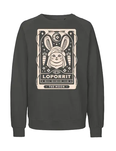 Loporrit Vintage Tarot Card - final 9, final 7, final ix, Cloud, Villain, video game, fat chocobo, vivi ornitier, black mage, fantasy, Final XIV, final 14, tarot card, loporrit, quina quen, Cactus, Kupo, Kweh, final xiv, ff14 - Fairtrade Sweatshirt
