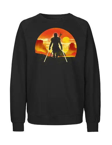The Bounty Hunter knight - pop culture, bounty hunter, scifi, science fiction movie, tv show, television - Fairtrade Sweatshirt