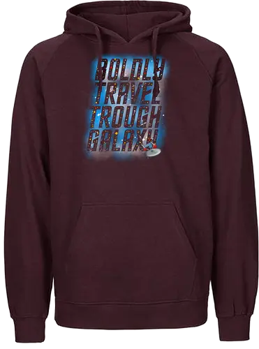 Boldly travel - pop culture, scifi, space ship, television, movies - Fairtrade Hoodie