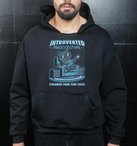 Introverted Music Cat