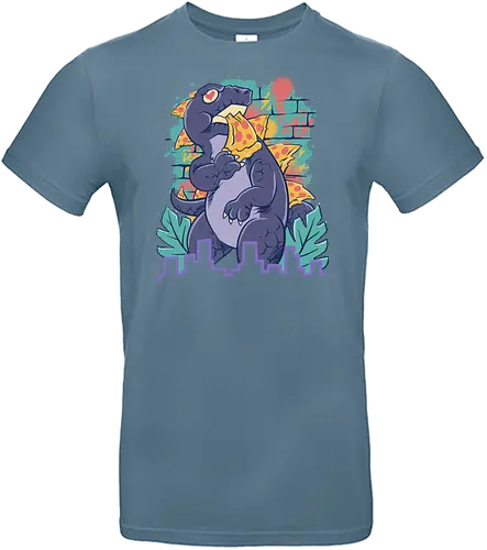 pizzaurus supreme  - pizza, dinosaurus, dino, graffiti, tropical, eat, kaiju, japan, american, love, food, reptile, monster - Standard T-Shirt
