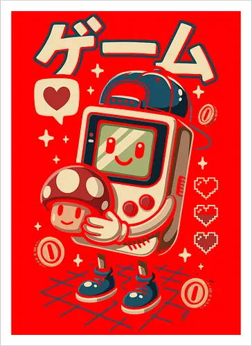 Lustiges süßes Retro-Gaming